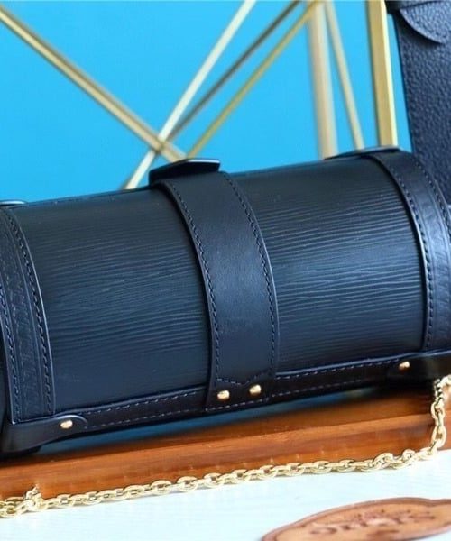 1:1 Replica Louis Vuitton LV Papillon Trunk Epi Black Luxury Bag For Women M58655 - 7.5in/19cm