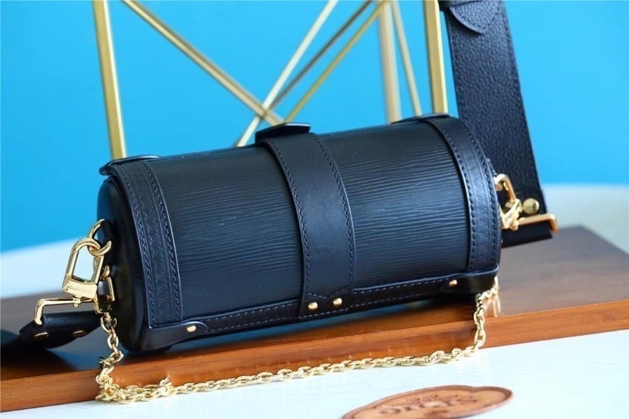 1:1 Replica Louis Vuitton LV Papillon Trunk Epi Black Luxury Bag For Women M58655 - 7.5in/19cm - Image 3