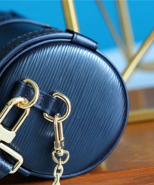 1:1 Replica Louis Vuitton LV Papillon Trunk Epi Black Luxury Bag For Women M58655 - 7.5in/19cm