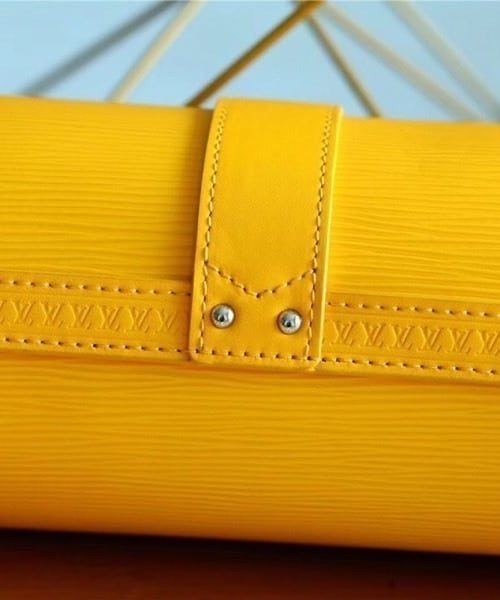 1:1 Replica Louis Vuitton LV Papillon Trunk Epi Yellow Luxury Bag For Women - 7.5in/19cm