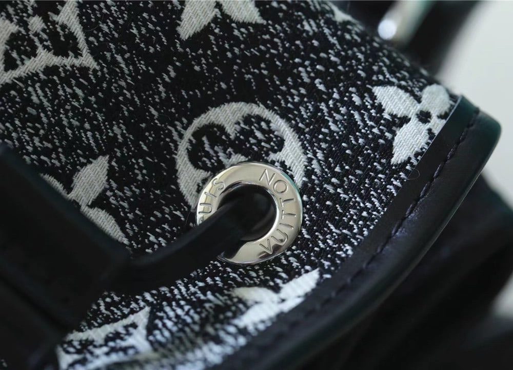 1:1 Replica Louis Vuitton LV Petit Noe Monogram Jacquard Denim Black Luxury Bag For Women - 11.2in/28.5cm