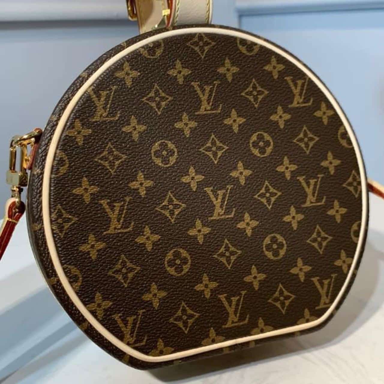 1:1 Replica Louis Vuitton LV Petite Boite Chapeau Monogram Canvas Luxury Bag For Women M43514 - 6.9in/17.5cm - Image 8