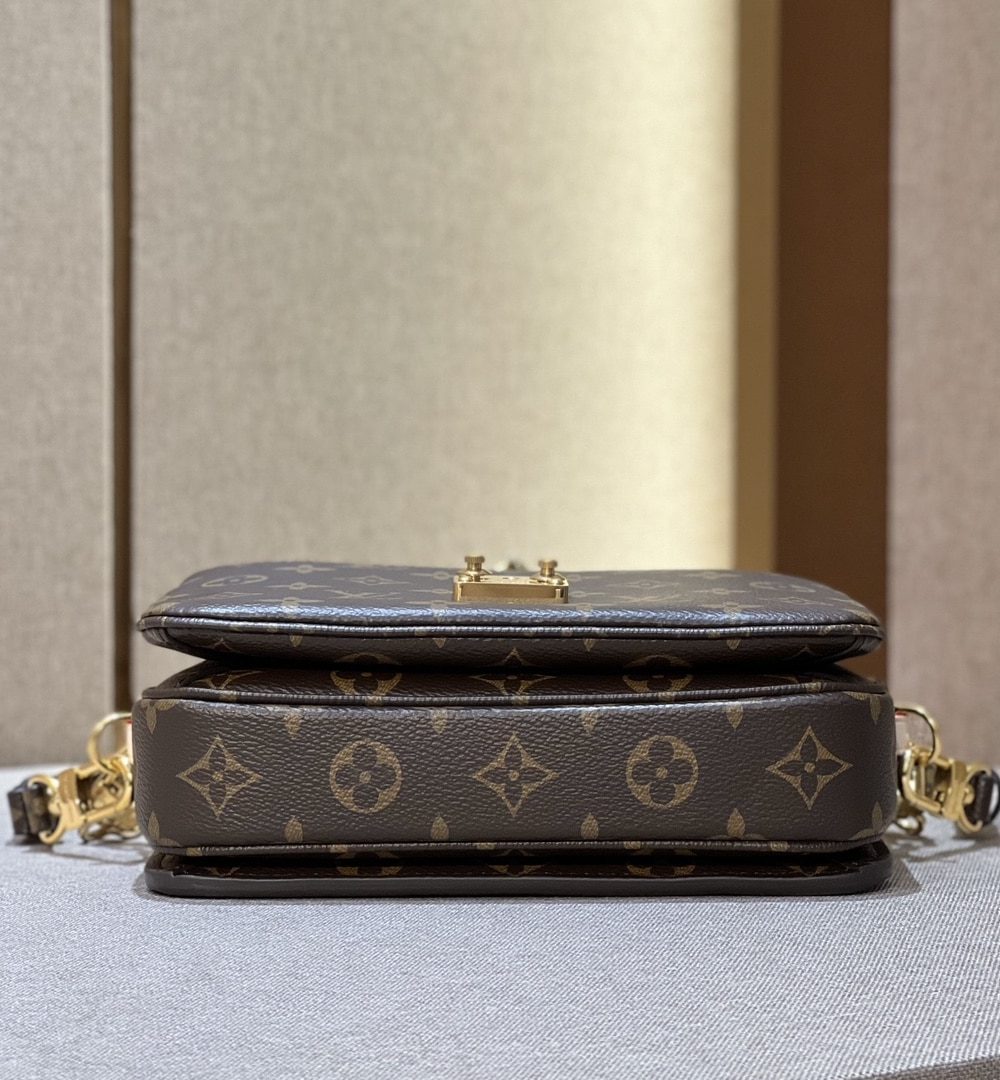 1:1 Replica Louis Vuitton LV Pochette Métis East West Brown Essential Bag For Women M46279‎ 8.5in/21.5cm
