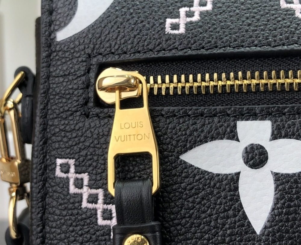 1:1 Replica Louis Vuitton LV Pochette Metis Monogram Empreinte Black Luxury Bag For Women M46028 - 9.8in/25cm