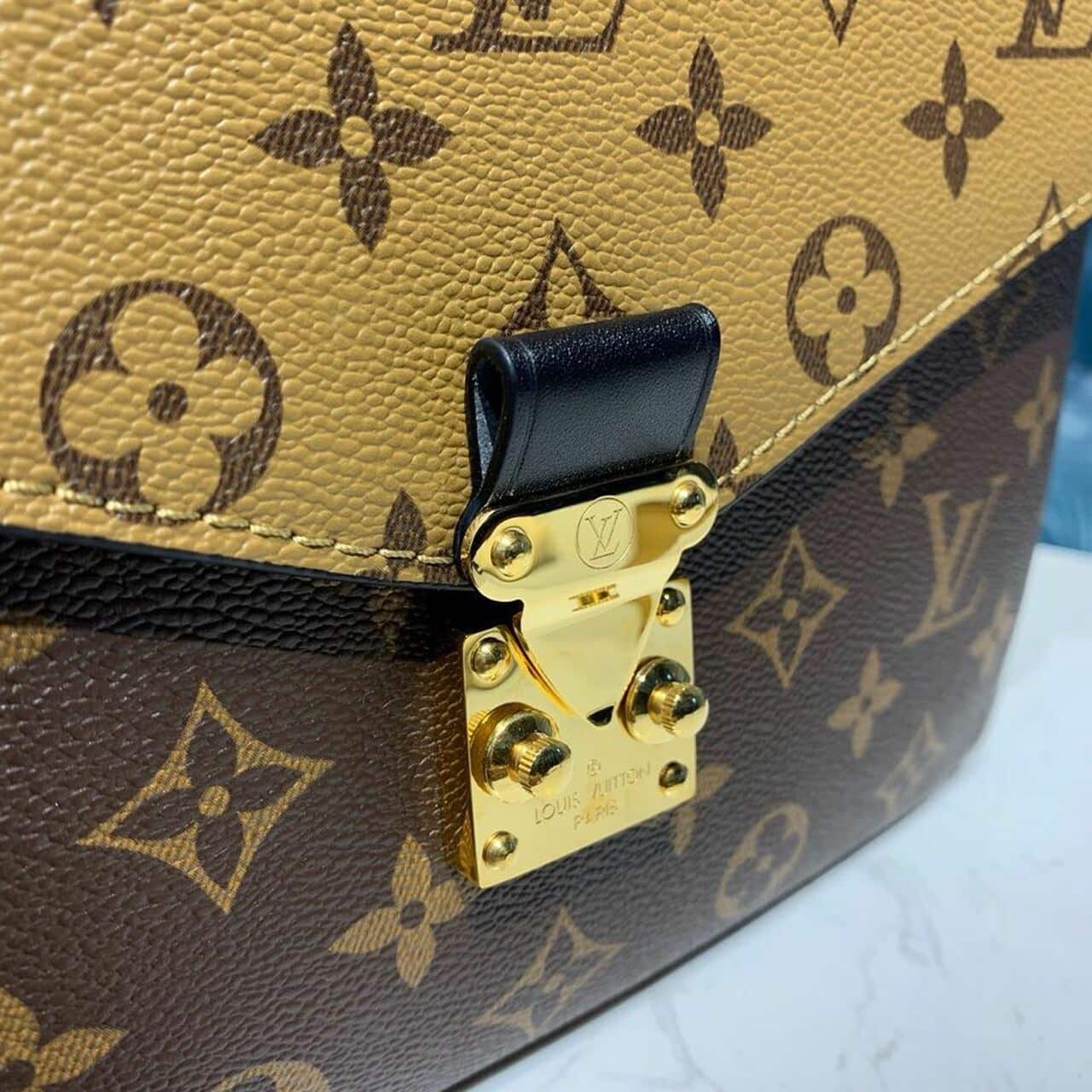 1:1 Replica Louis Vuitton LV Pochette Métis Monogram Reverse Canvas Luxury Bag For Women M44876 - 9.8in/25cm - Image 4