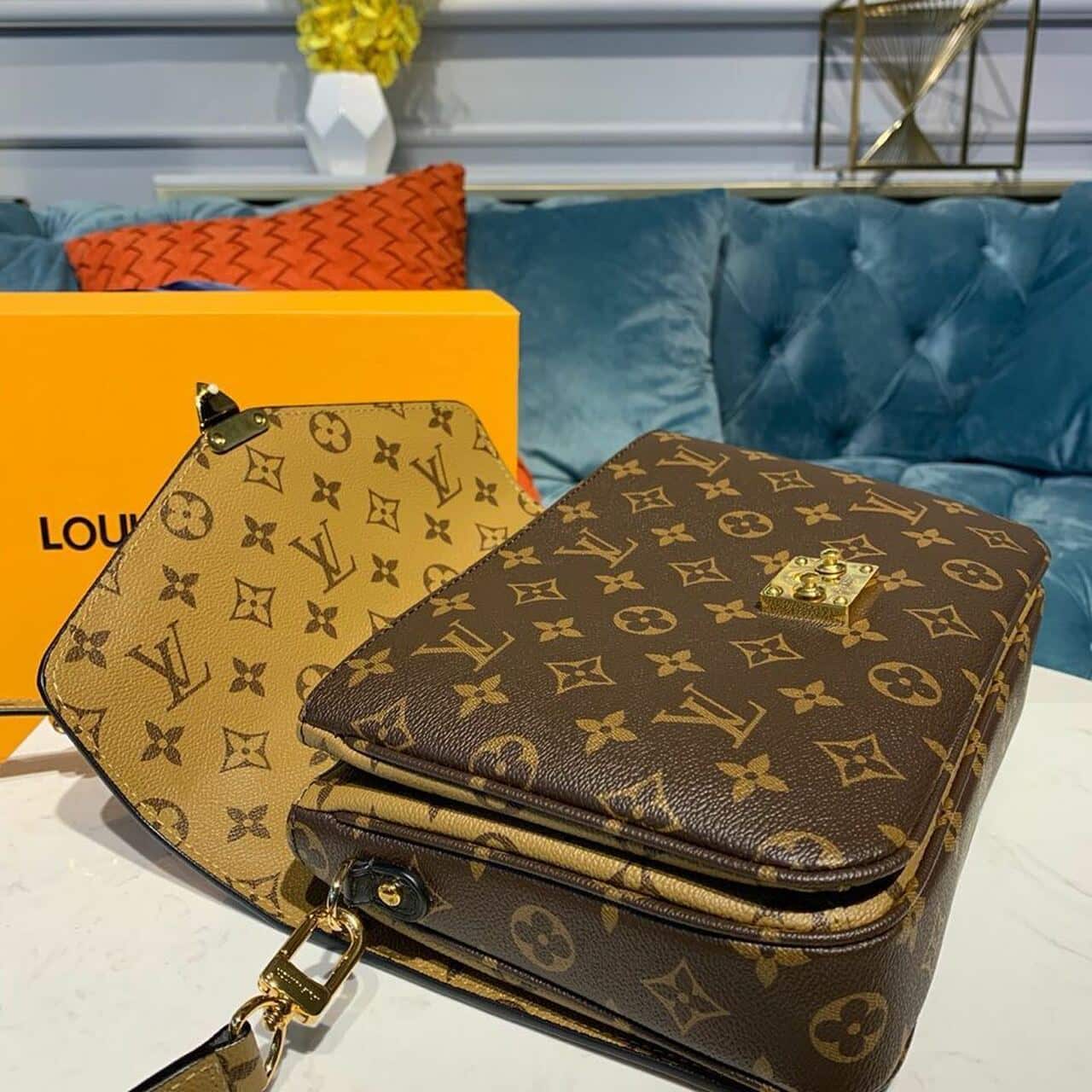 1:1 Replica Louis Vuitton LV Pochette Métis Monogram Reverse Canvas Luxury Bag For Women M44876 - 9.8in/25cm - Image 6