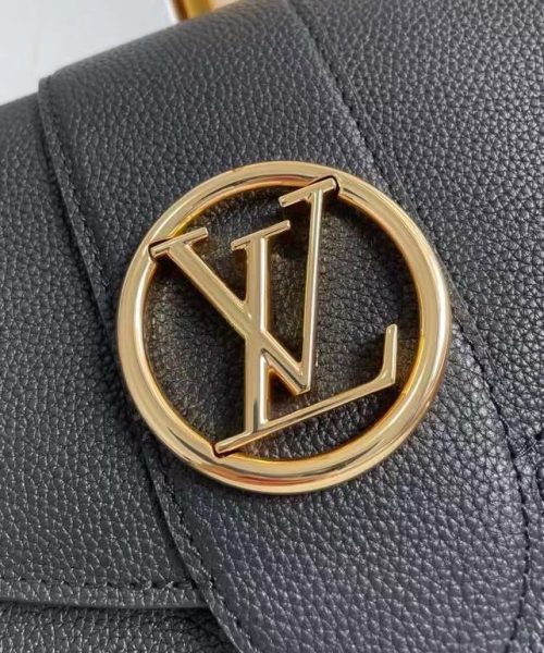 1:1 Replica Louis Vuitton LV Pont 9 Soft PM Black Luxury Bag For Women M58727 8.3 in/21cm