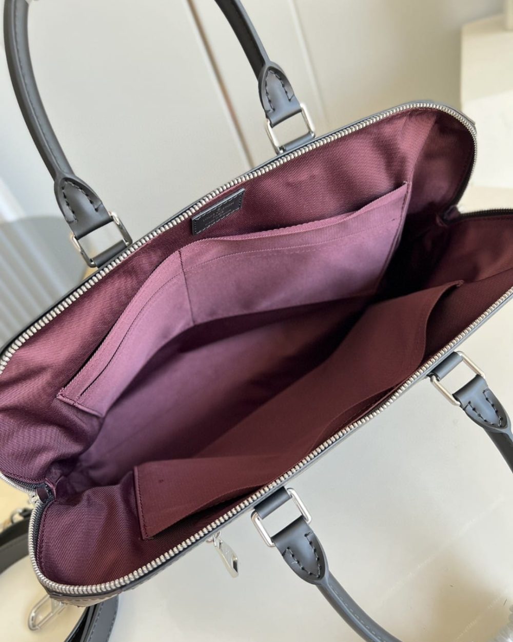 1:1 Replica Louis Vuitton LV Porte-Documents Jour Monogram Canvas Unique Bag For Men - 14.6in/37cm