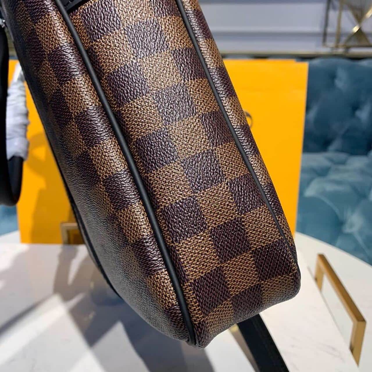 1:1 Replica Louis Vuitton LV Porte-Documents Voyage PM Damier Ebene Canvas Luxury Bag For Women N41466 - 14.6in/37cm - Image 7