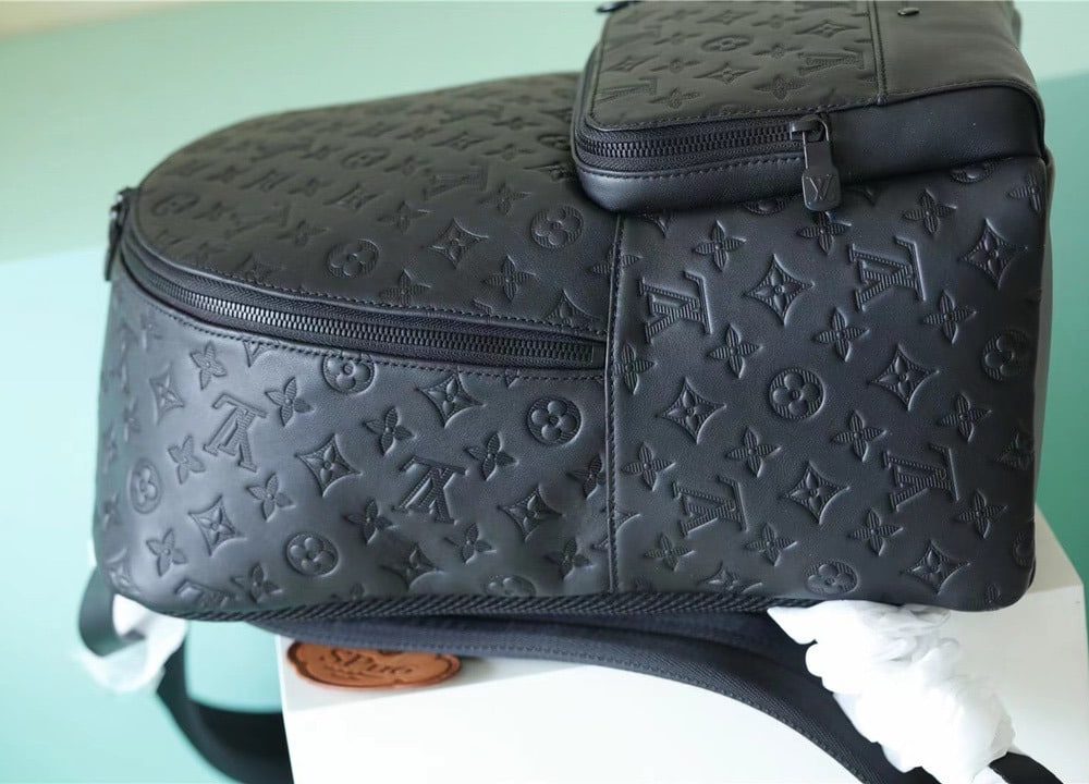 1:1 Replica Louis Vuitton LV Racer Backpack Monogram Shadow Leather Unique Bag For Men M46109 - 41cm