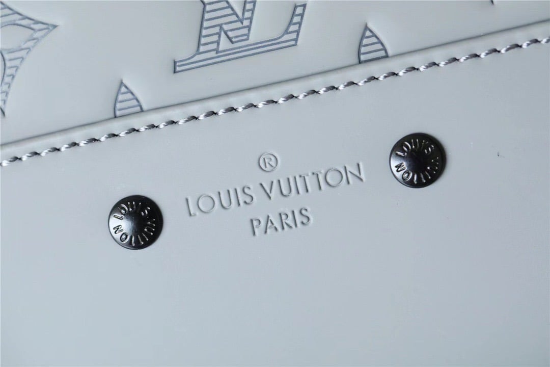 1:1 Replica Louis Vuitton LV Racer Backpack Monogram Shadow Leather Unique Bag For Men M46105 - 41cm - Image 4