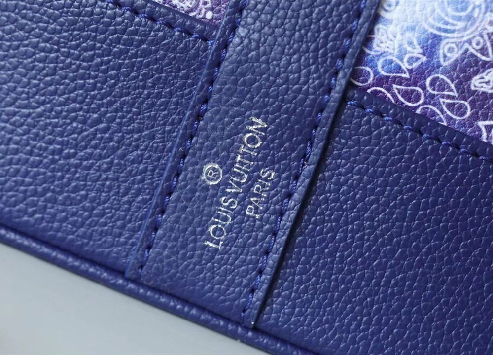 1:1 Replica Louis Vuitton LV Randonee Messenger Monogram Stripes Blue Unique Bag For Men - 10.4in/26cm