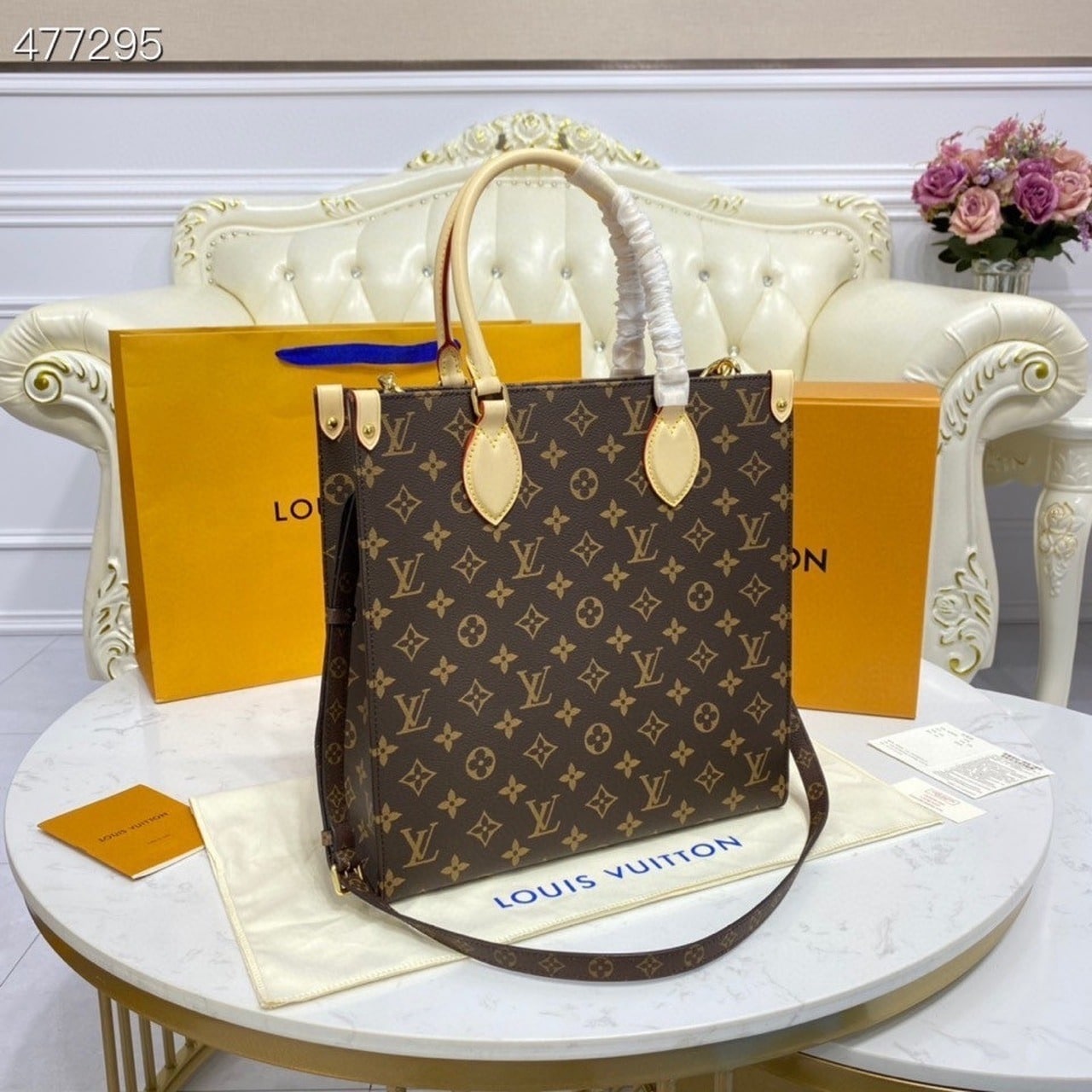 1:1 Replica Louis Vuitton LV Sac Plat PM Monogram Canvas Luxury Bag For Women M45848 - 11.8in/30cm - Image 9
