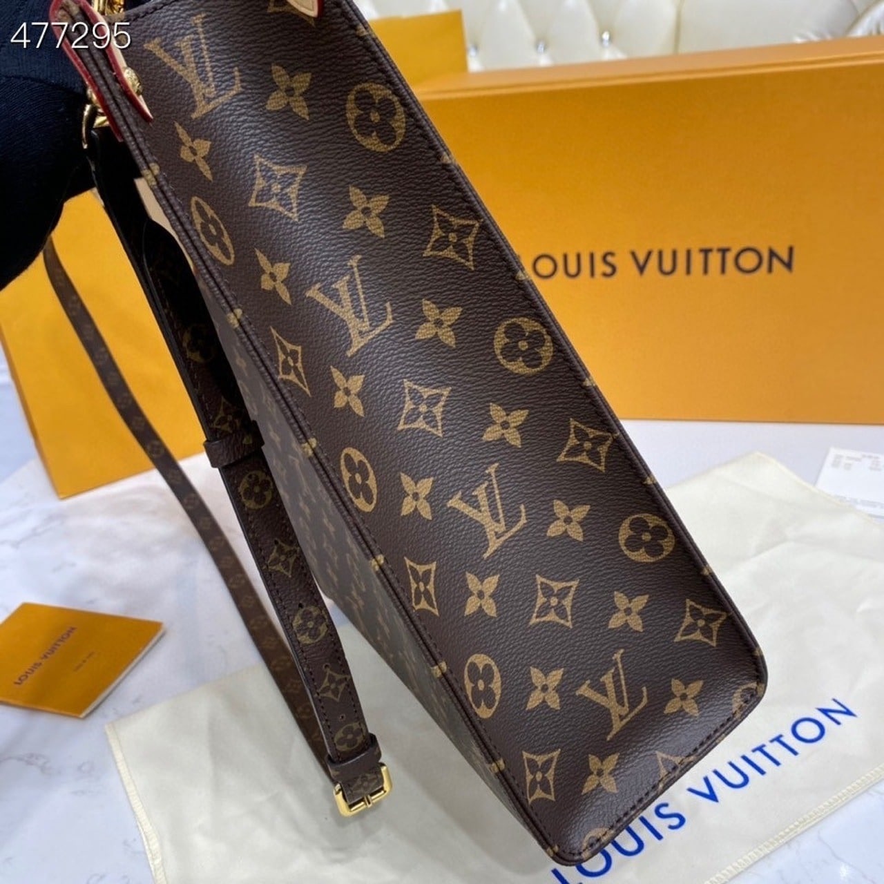 1:1 Replica Louis Vuitton LV Sac Plat PM Monogram Canvas Luxury Bag For Women M45848 - 11.8in/30cm - Image 7