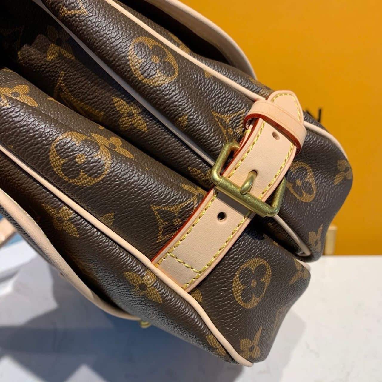 1:1 Replica Louis Vuitton LV Saumur MM Monogram Canvas Luxury Bag For Women M40710 - 11.8in/30cm - Image 8