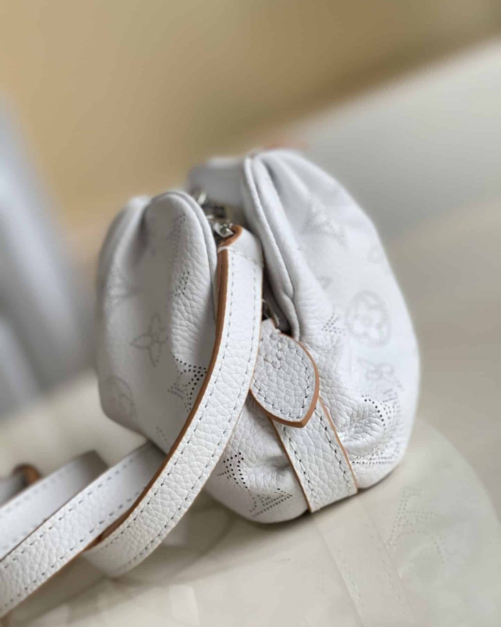 1:1 Replica Louis Vuitton LV Scala Mini Pouch White Luxury Bag For Women M80410 - 9.1in/23cm