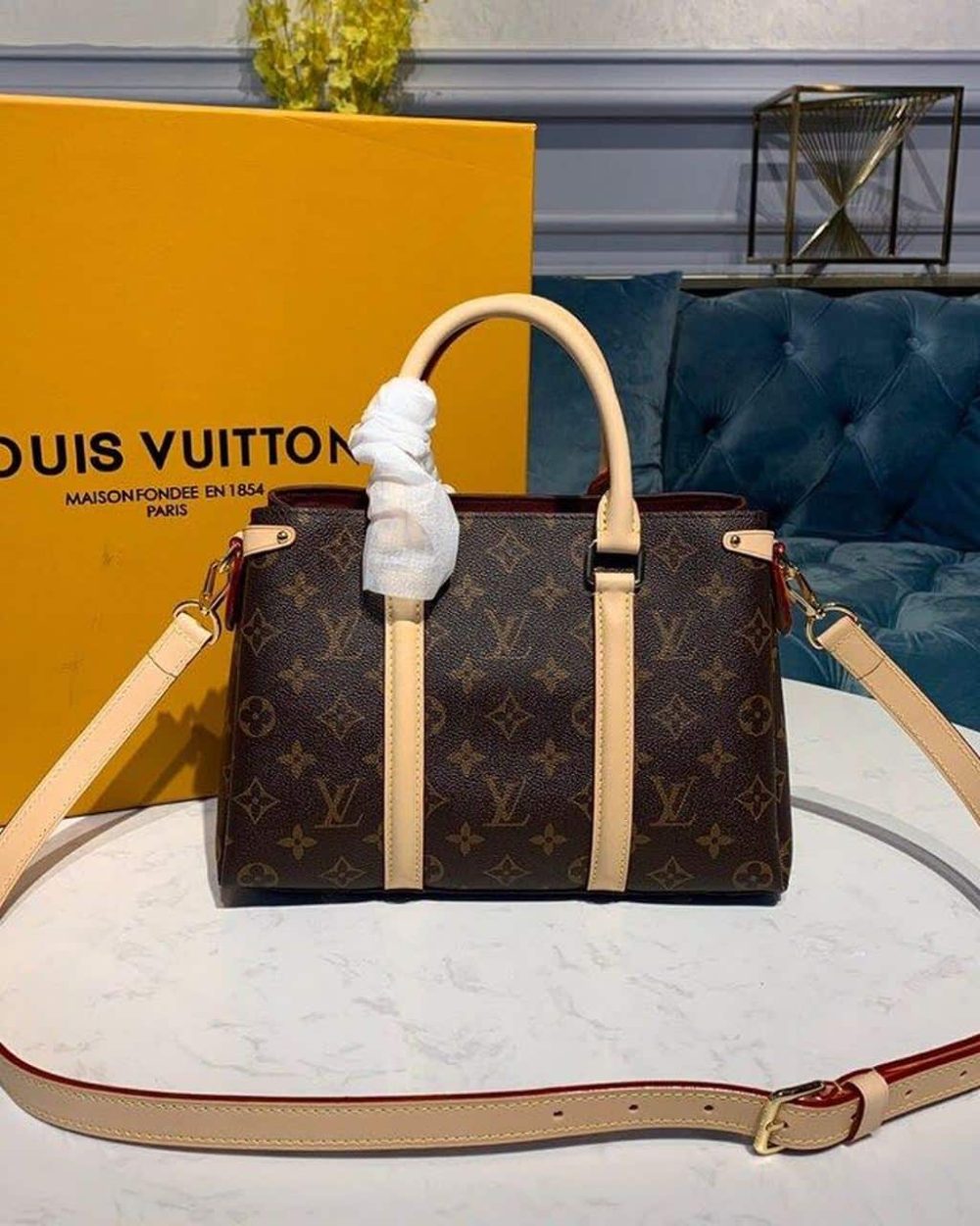1:1 Replica Louis Vuitton LV Soufflot BB Monogram Canvas Luxury Bag For Women M44815 - 11.4in/29cm