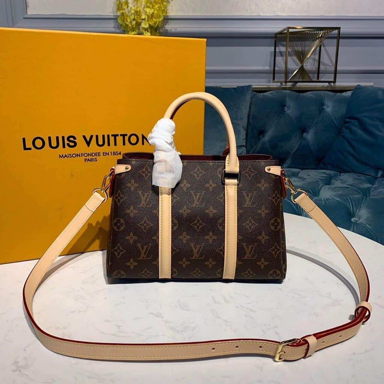 1:1 Replica Louis Vuitton LV Soufflot BB Monogram Canvas Luxury Bag For Women M44815 - 11.4in/29cm - Image 3