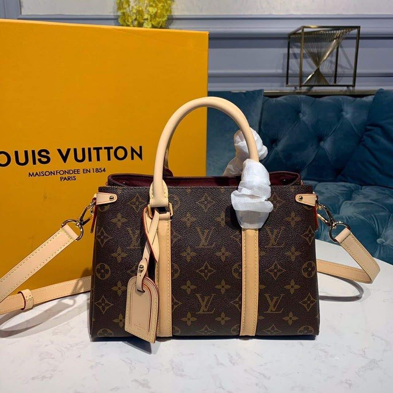 1:1 Replica Louis Vuitton LV Soufflot BB Monogram Canvas Luxury Bag For Women M44815 - 11.4in/29cm - Image 2