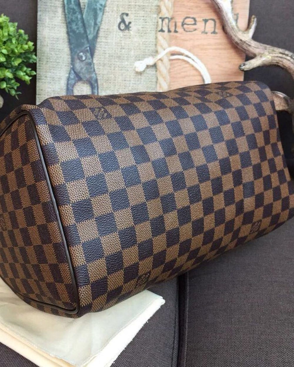 1:1 Replica Louis Vuitton LV Speedy 30 Damier Ebene Canvas Luxury Bag For Women N41364 - 11.8in/30cm