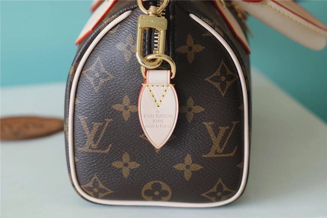 1:1 Replica Louis Vuitton LV Speedy Bandoulière 20 Monogram Canvas Black Luxury Bag For Women M46234 - 20cm/7.9in - Image 5