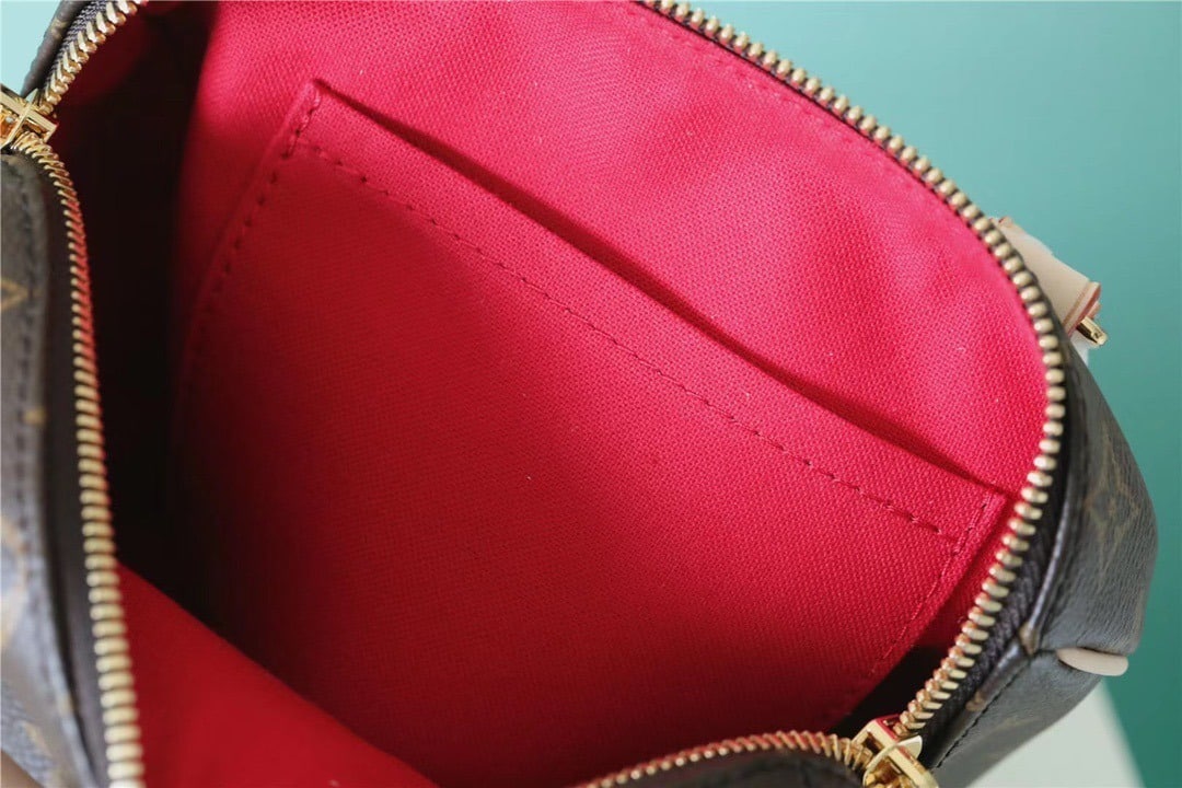 1:1 Replica Louis Vuitton LV Speedy Bandoulière 20 Monogram Canvas Black Luxury Bag For Women M46234 - 20cm/7.9in - Image 7