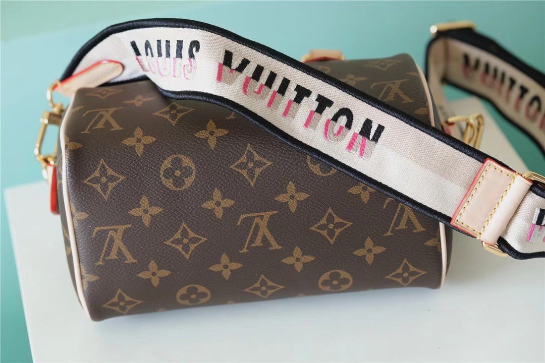 1:1 Replica Louis Vuitton LV Speedy Bandoulière 20 Monogram Canvas Black Luxury Bag For Women M46234 - 20cm/7.9in - Image 6