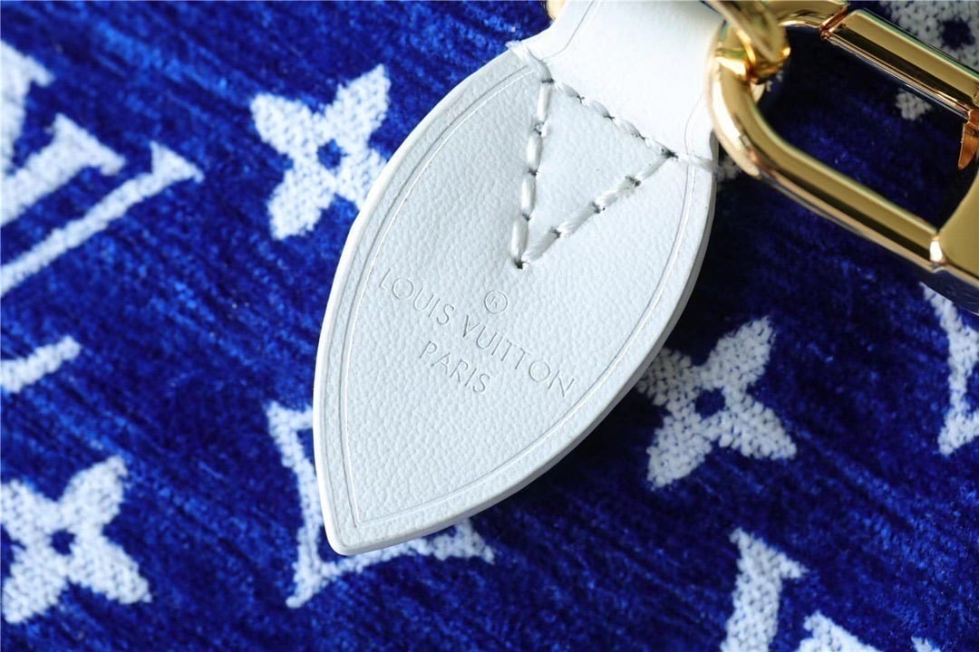 1:1 Replica Louis Vuitton LV Speedy Bandouliere 20 Monogram Blue Luxury Bag For Women M20751 - 20.5cm/8.1in - Image 5