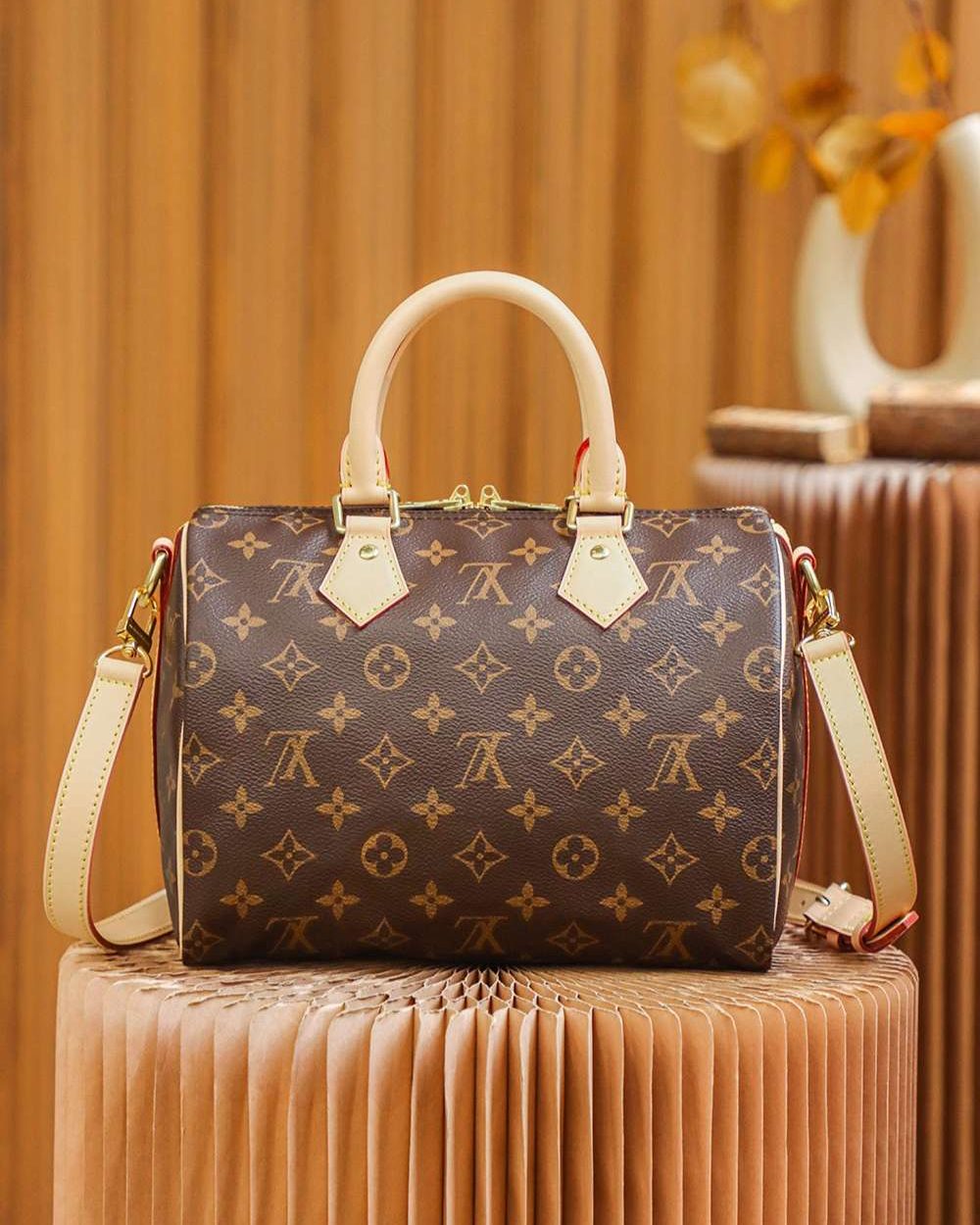 1:1 Replica Louis Vuitton LV Speedy Bandoulière 25 Monogram Canvas Luxury Bag For Women M41113 - 25cm / 9.8in