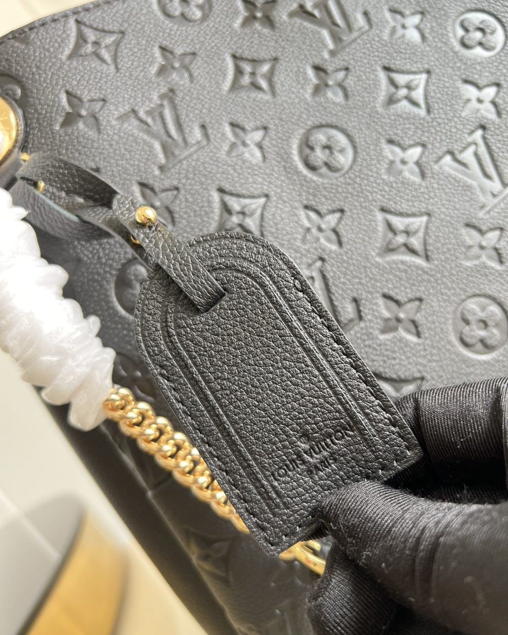 1:1 Replica Louis Vuitton LV Surene MM Monogram Empreinte Leather Luxury Bag For Women M43758 - 14.6in/37cm