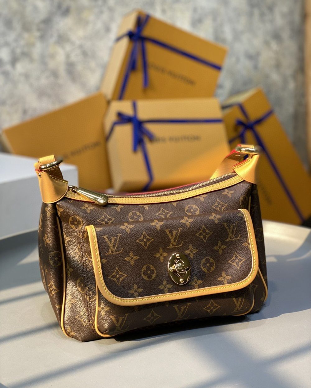 1:1 Replica Louis Vuitton LV Tikal GM Monogram Canvas Luxury Bag For Women M40077 - 30cm