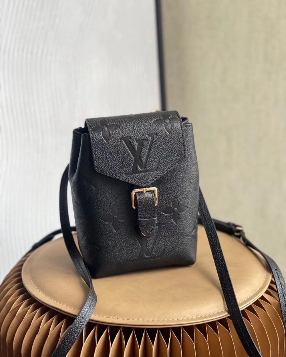 1:1 Replica Louis Vuitton LV Tiny Backpack Monogram Empreinte Leather Luxury Bag For Women M80596 - 19cm
