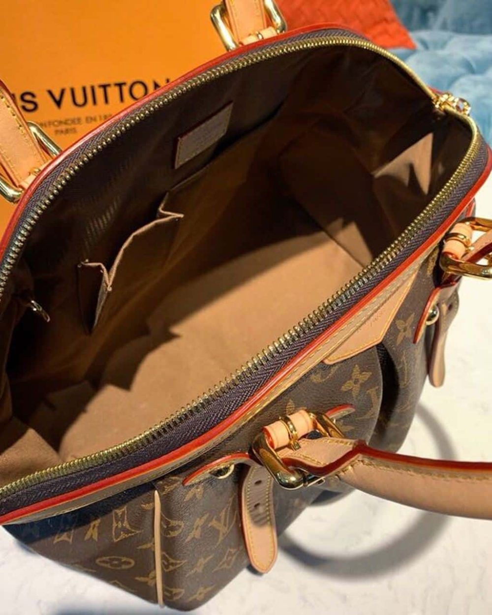 1:1 Replica Louis Vuitton LV Tivoli GM Bag Monogram Canvas Luxury Bag For Women M40144 - 18.1in/46cm