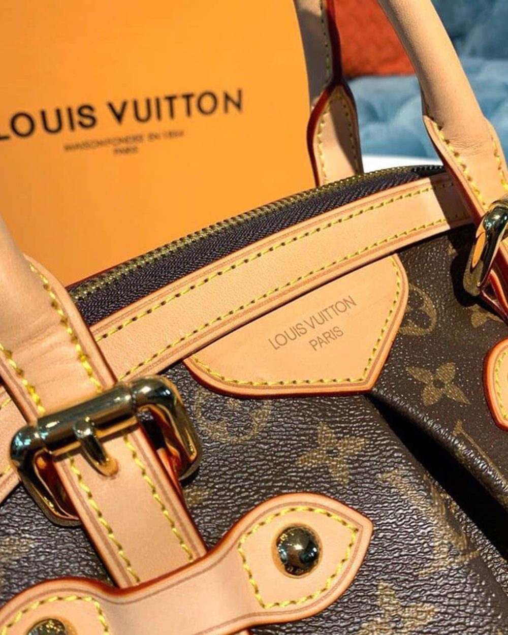 1:1 Replica Louis Vuitton LV Tivoli GM Bag Monogram Canvas Luxury Bag For Women M40144 - 18.1in/46cm