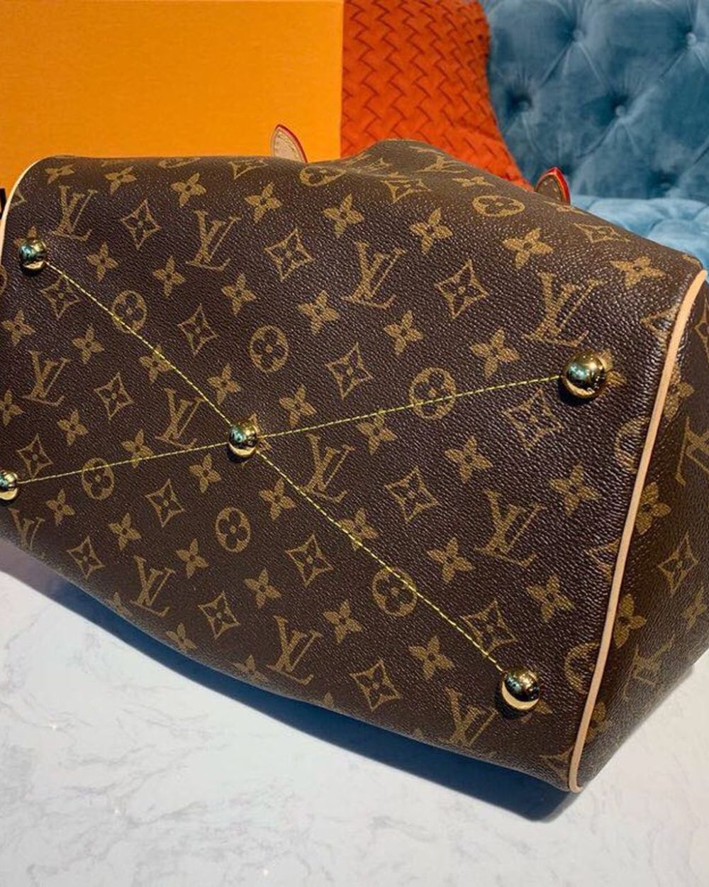 1:1 Replica Louis Vuitton LV Tivoli GM Bag Monogram Canvas Luxury Bag For Women M40144 - 18.1in/46cm