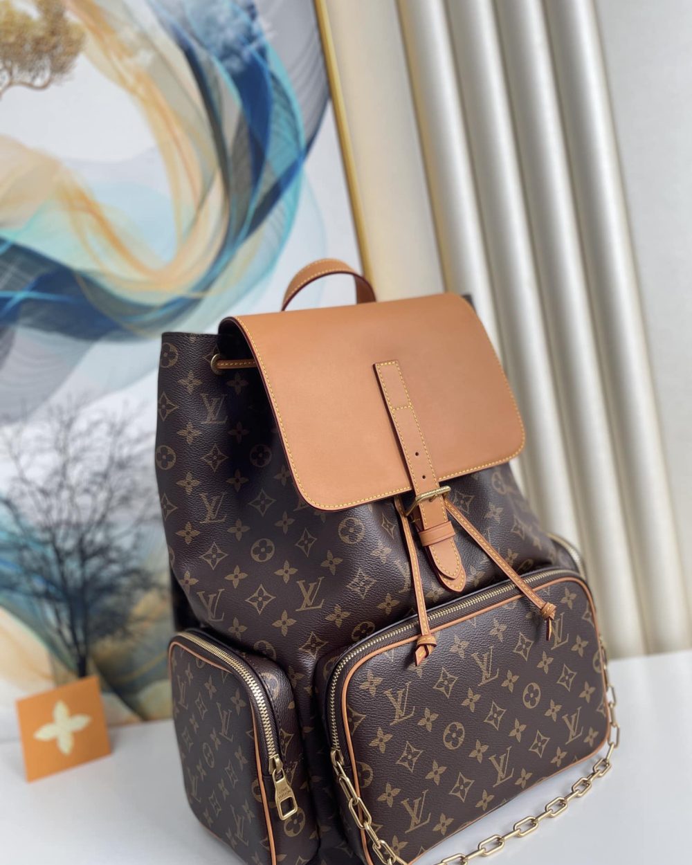 1:1 Replica Louis Vuitton LV Backpack Trio Monogram Canvas By Virgil Abloh Unique bag For Men M44658 - 44cm