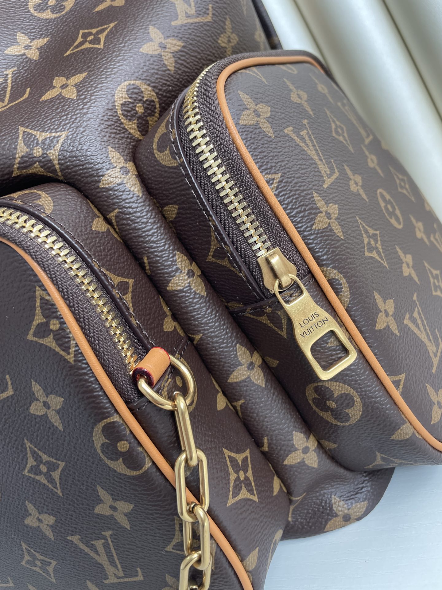 1:1 Replica Louis Vuitton LV Backpack Trio Monogram Canvas By Virgil Abloh Unique bag For Men M44658 - 44cm - Image 6