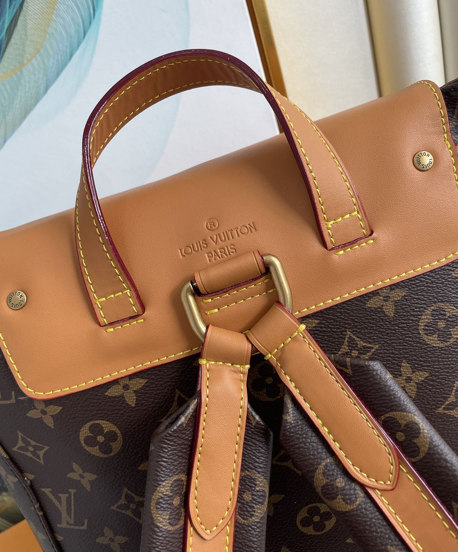 1:1 Replica Louis Vuitton LV Backpack Trio Monogram Canvas By Virgil Abloh Unique bag For Men M44658 - 44cm - Image 3