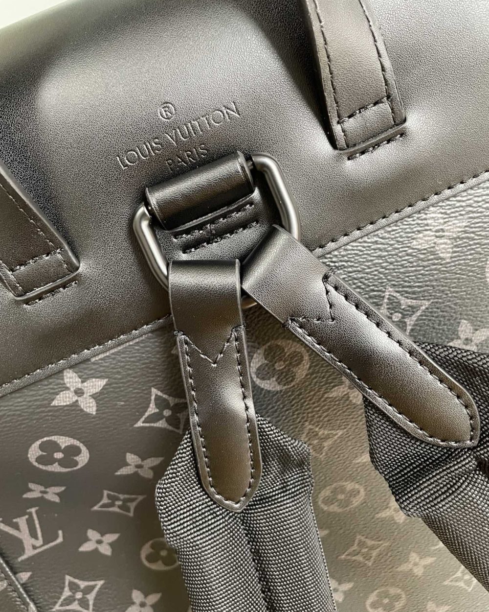 1:1 Replica Louis Vuitton LV Backpack Trio Monogram Eclipse Canvas Black By Virgil Abloh Unique Bag For Men M45538 - 44cm