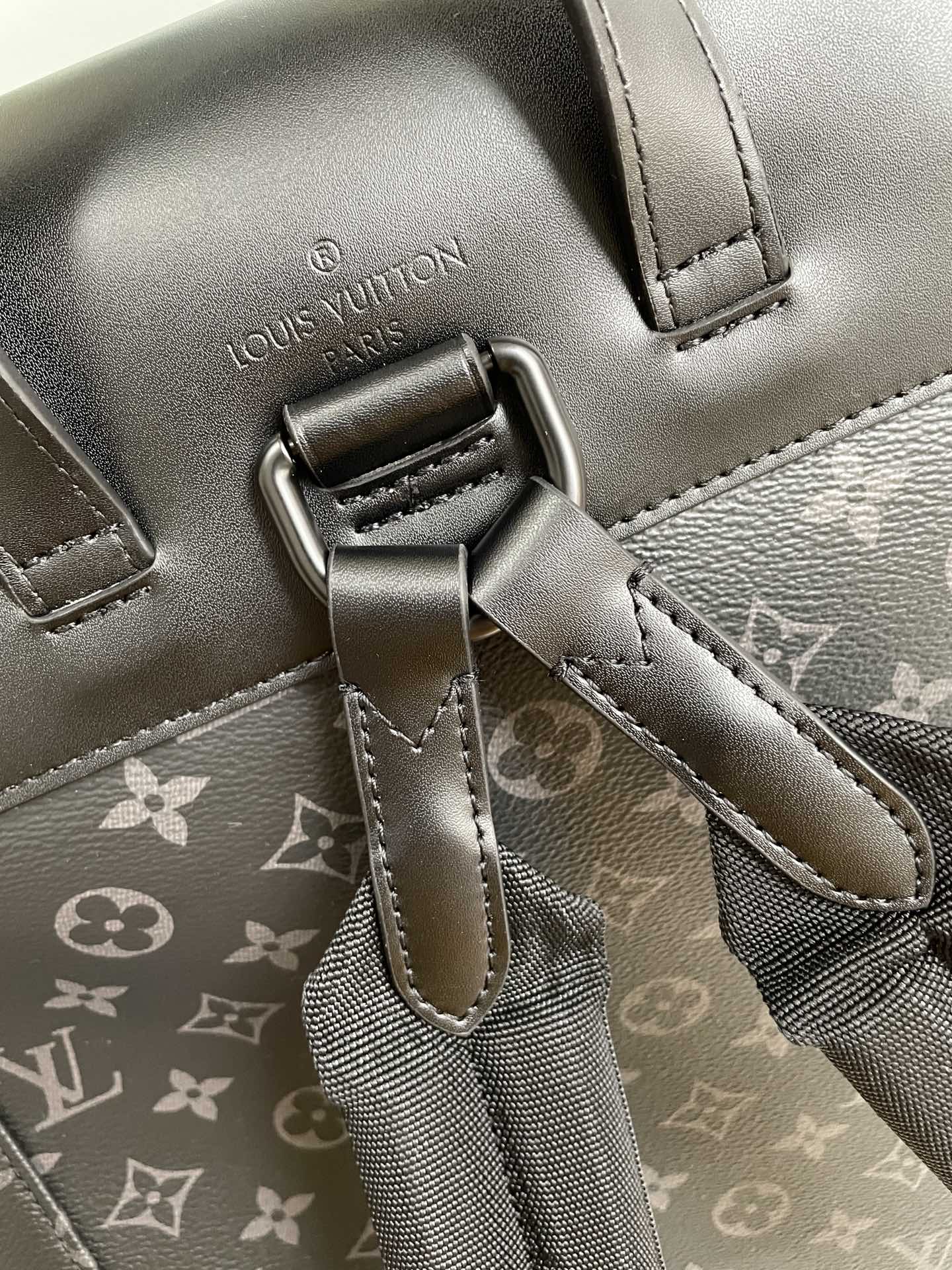 1:1 Replica Louis Vuitton LV Backpack Trio Monogram Eclipse Canvas Black By Virgil Abloh Unique Bag For Men M45538 - 44cm - Image 4
