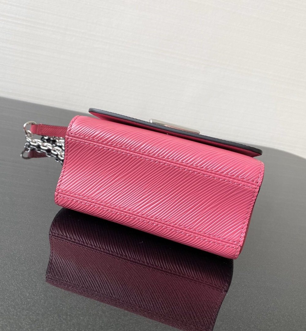 1:1 Replica Louis Vuitton LV Twist Mini Epi Pink Luxury Bag For Women M56120 - 6.1in/15.5cm