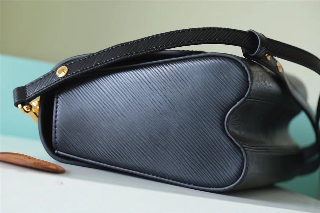 1:1 Replica Louis Vuitton LV Twist MM Epi Black Luxury Bag For Women M59887 - 9.1in/23cm - Image 3