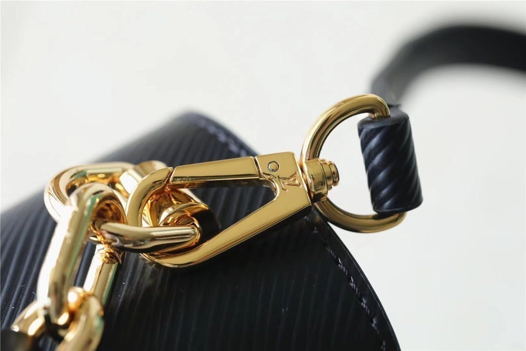1:1 Replica Louis Vuitton LV Twist MM Epi Black Luxury Bag For Women M59887 - 9.1in/23cm - Image 9