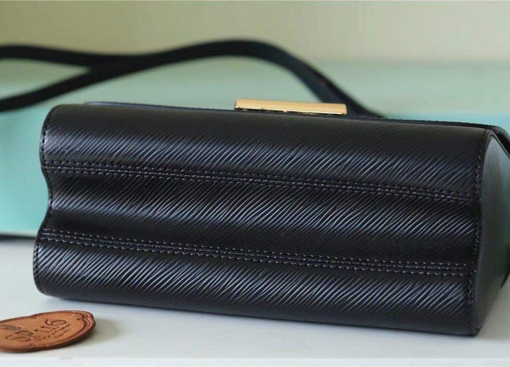 1:1 Replica Louis Vuitton LV Twist MM Epi Black Luxury Bag For Women M59887 - 9.1in/23cm