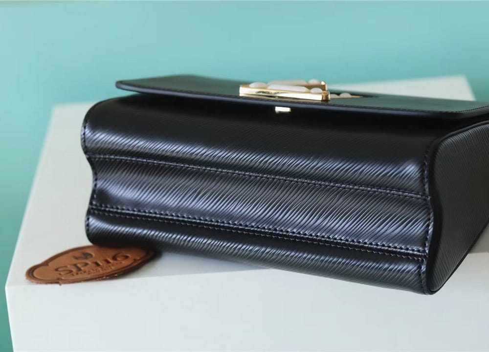 1:1 Replica Louis Vuitton LV Twist MM Epi Black Luxury Bag For Women - 9.1in/23cm