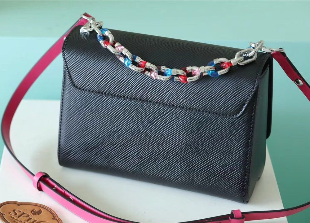 1:1 Replica Louis Vuitton LV Twist MM Epi Black Luxury Bag For Women - 9.1in/23cm