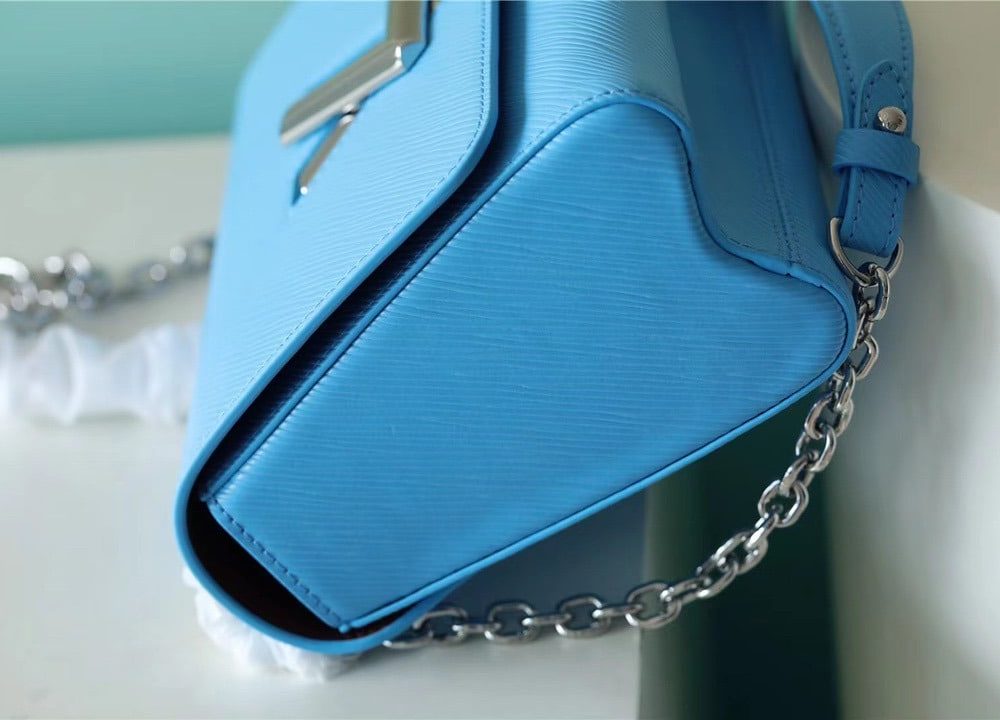 1:1 Replica Louis Vuitton LV Twist MM Epi Blue Luxury Bag For Women - 9.1in/23cm