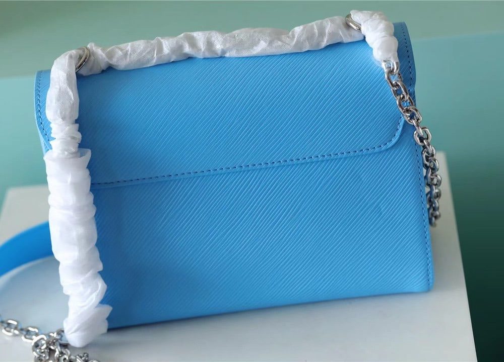 1:1 Replica Louis Vuitton LV Twist MM Epi Blue Luxury Bag For Women - 9.1in/23cm