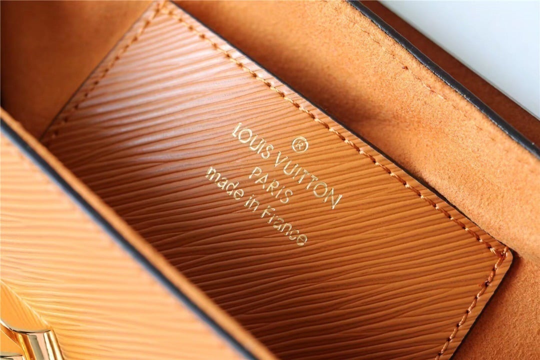 1:1 Replica Louis Vuitton LV Twist MM Epi Gold Miel Brown Luxury Bag For Women M59686 - 9.1in/23cm - Image 5