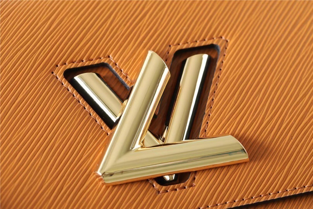 1:1 Replica Louis Vuitton LV Twist MM Epi Gold Miel Brown Luxury Bag For Women M59686 - 9.1in/23cm - Image 6